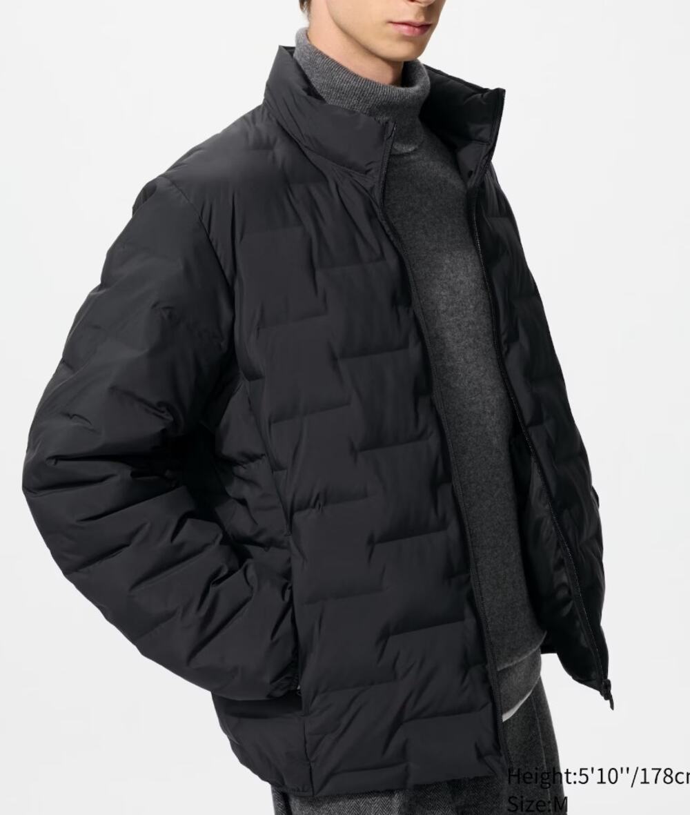 Uniqlo PUFFTECH Jacket, Non Quilted, in Black